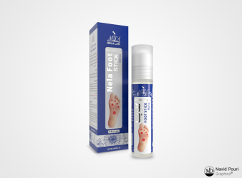 Nela Foot Stick Massage Oil Packaging Design