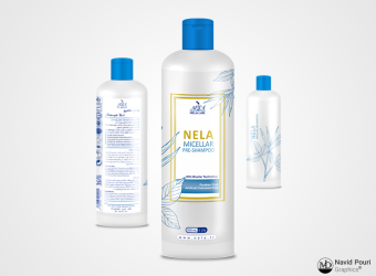 Nela Micellar Shampoo Label Design