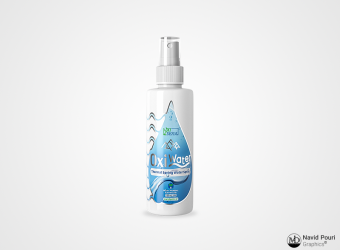 Oxi Water Spray Label Design