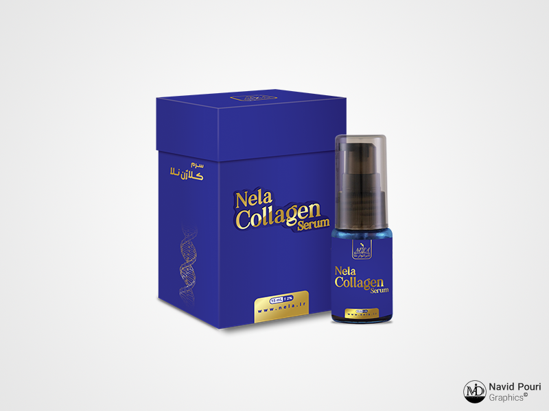 Nela Collagen Serum Packaging Design